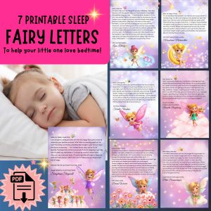 7 Night Fairy Letter Sleep Bundle, Printable Bedtime Letters for Kids, Magical Fairy Sleep Letters To Help Toddlers Stay in Bed