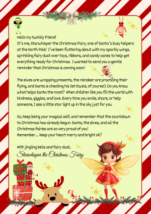 Christmas Letter From Santa's Little Helper