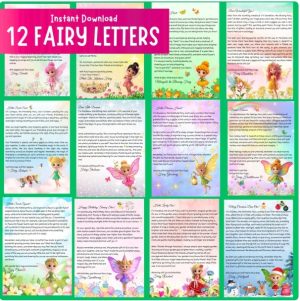 12 printable Fairy Letters