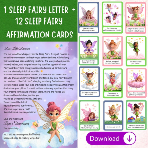 Sleep Fairy Letter & Bedtime Fairy Affirmation Cards From Luna Starwhisper