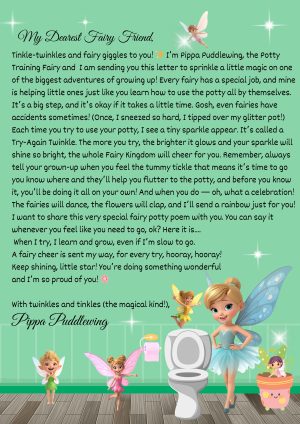 Potty Training Printable Fairy Letter
