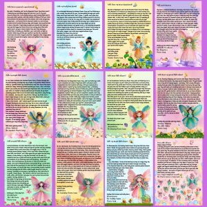12 Flower Fairy Letters for Kids, Whimsical Printable Fairy Notes, Instant Download PDF, Encouragement Letters, Magical Kids Activity