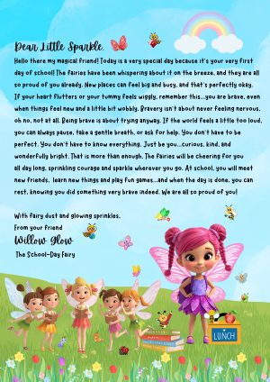 First Day at School Fairy Letter from Willow Glow