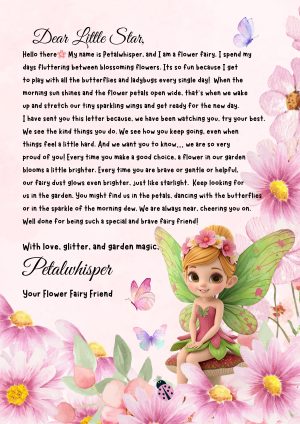 WELL DONE Fairy Letter, Encouragement Gift for Kids, Fairy Letters PDF Download, Magical Printable Fairy Letter